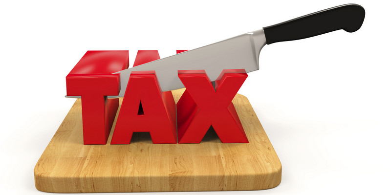 Tax Cut Concept